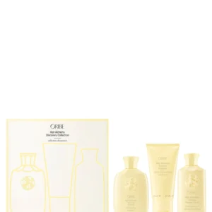 Oribe Hair Alchemy Travel Discovery Set voor sterker en gezonder haar bij doolaardsbeauty